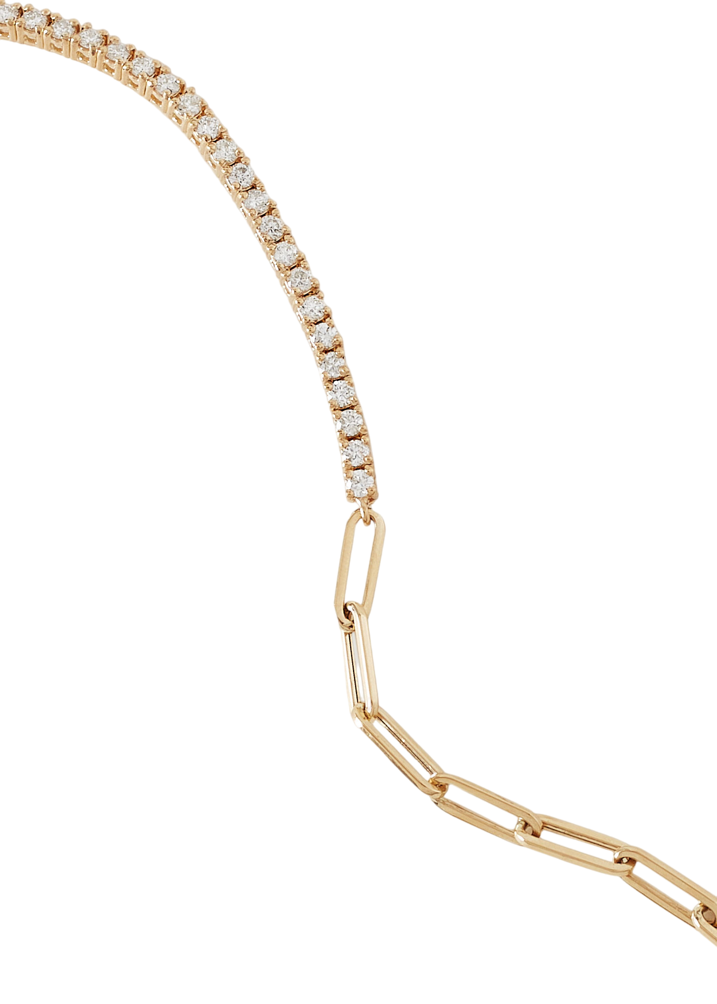 Coco round tennis link bracelet diamond
